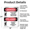 Signmission Do Not Move Or Alter Scaffolding Bilingual, 18 in W x Rectangle, Aluminum OS-2PACK-DS-A-1824-VS-1648 - alternate 3